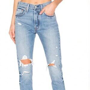 Pre-Loved Levi's 501 Skinny Jeans in Color "Old Hangouts", Size 27x32